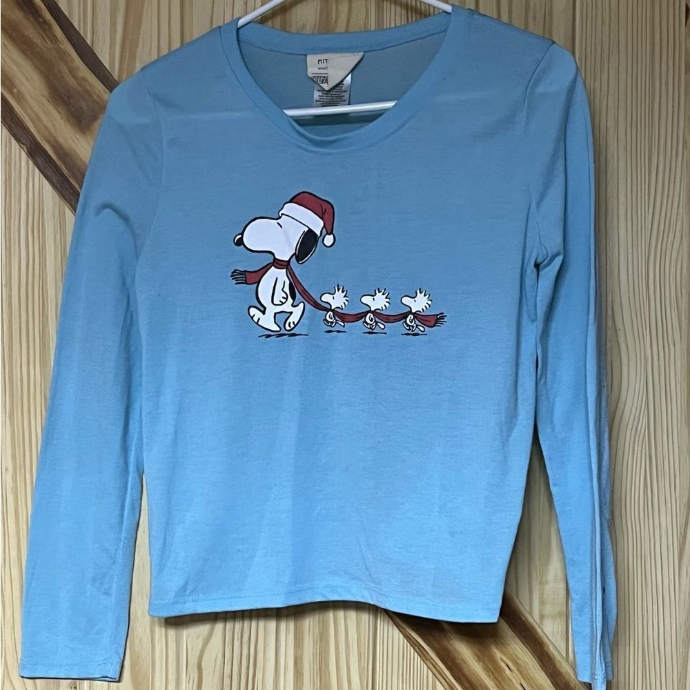 Peanuts Pajama Top Blue XL